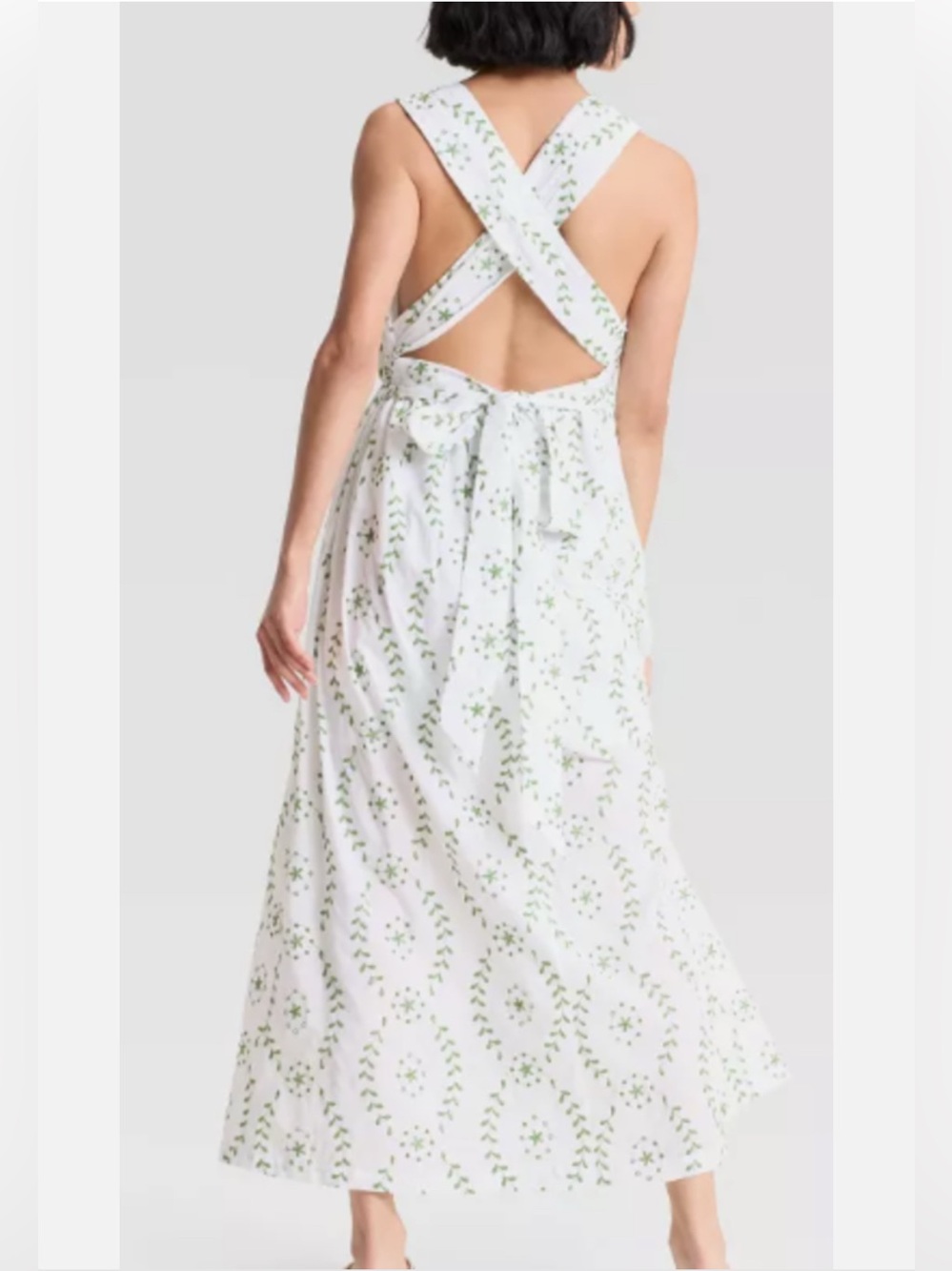 NWT A New Day for Target Open-Back Halter Maxi Sundress with pockets Size XS - Picture 3 of 9